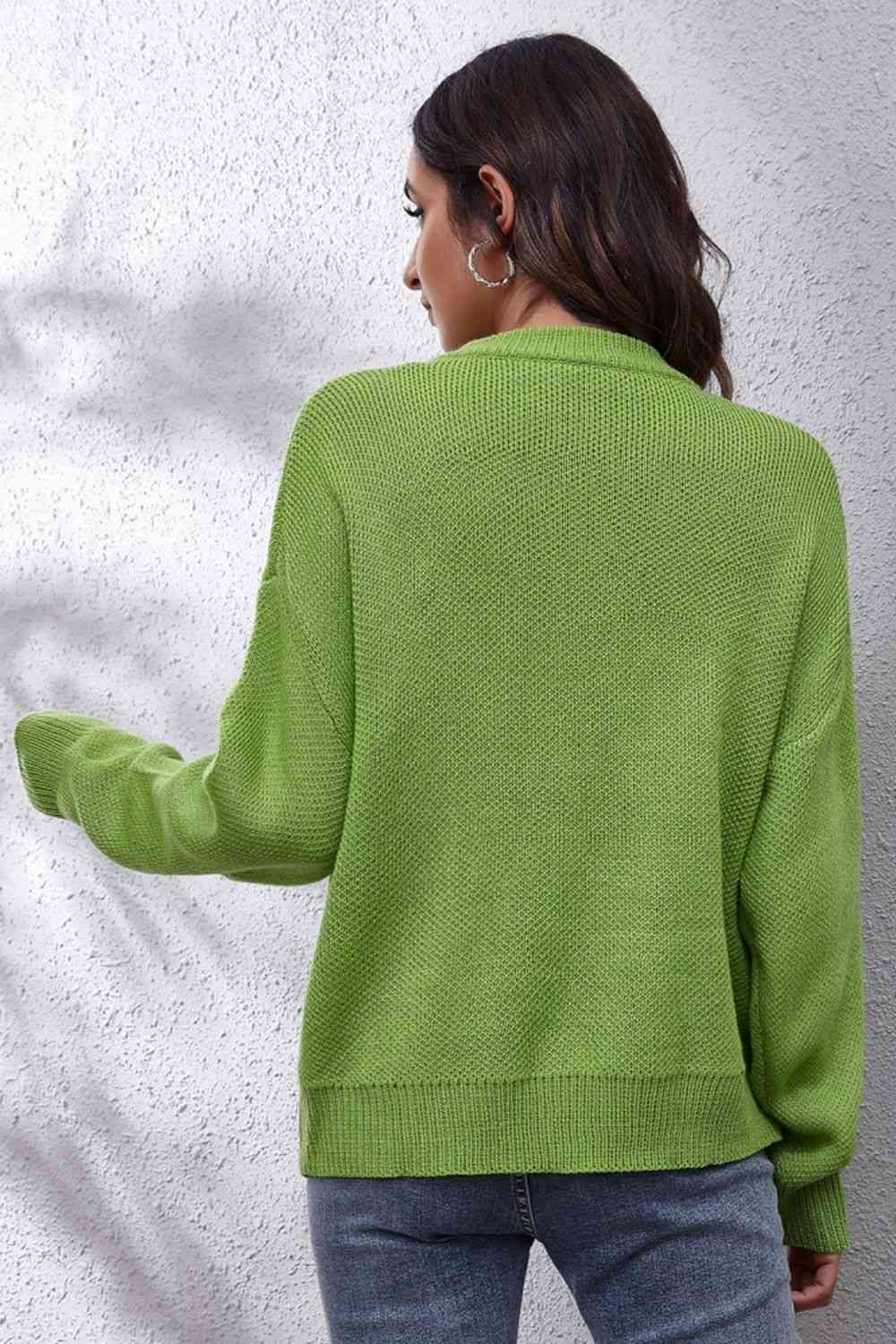 Flower Smile Graphic Sweater